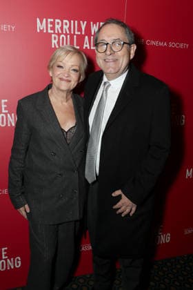 Celebrities attend Sony Pictures Classics and The Cinema Society host Special New York Screening of Merrily We Roll Along Featuring: Maria Friedman (Director) and Michael Barker (Co-Pres. SPC) Where: New York, New York, United States When: 01 Dec 2025 Credit: Marion Curtis StarPix for Sony Pictures Classics INSTARimages EDITORIAL USE ONLY. NOT FOR USE BY NEWSPAPERS BASED IN THE UK. Copyright: xx instar55307471