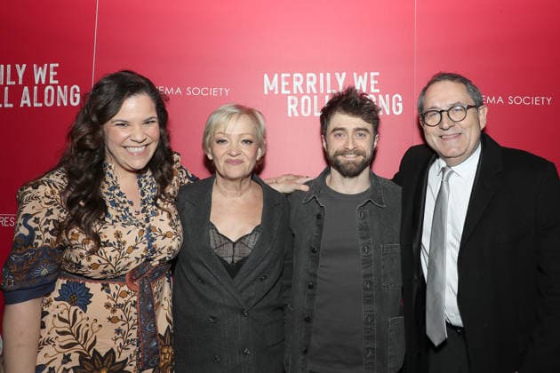 Celebrities attend Sony Pictures Classics and The Cinema Society host Special New York Screening of Merrily We Roll Along Featuring: Lindsay Mendez, Maria Friedman (Director), Daniel Radcliffe and Michael Barker (Co-Pres. SPC) Where: New York, New York, United States When: 01 Dec 2025 Credit: Marion Curtis StarPix for Sony Pictures Classics INSTARimages EDITORIAL USE ONLY. NOT FOR USE BY NEWSPAPERS BASED IN THE UK. Copyright: xx instar55307475