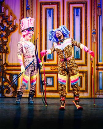 Kat B and George Heyworth as the Ugly Sisters Flatula and Nausea in the Cinderella Panto at the Hackney Empire in London on 2 December 2025 Kat B and George Heyworth as the Ugly Sisters Flatula and Nausea in the Cinderella Panto at the Hackney Empire in London on 2 December 2025, Credit:Manuela Langotsch Avalon United Kingdom, London, Hackney Empire  Copyright: xManuelaxLangotschx xAvalonx 1056049467