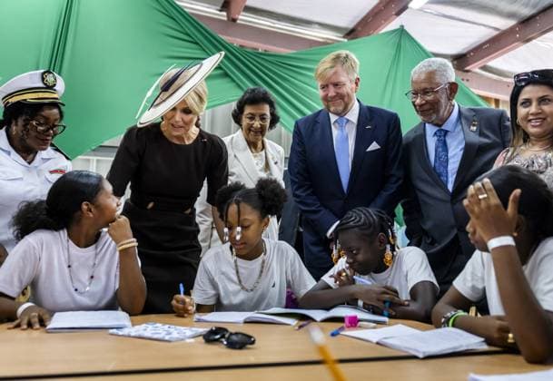 Paramaribo, The Netherlands, 2025-12-02 13:28:34 PARAMARIBO, December 2, 2025, Latour Community Work Foundation. King Willem-Alexander and Queen Maxima are paying a state visit to the Republic of Suriname at the invitation of President Jennifer Geerlings-Simons. The Royal Couple will visit the community center of the Latour Community Work Foundation (Stibula) in the densely populated Latour neighborhood. PHOTO: NLBeeld POOL Remko de Waal Credit: NL Beeld Patrick van Emst  Copyright: xx x