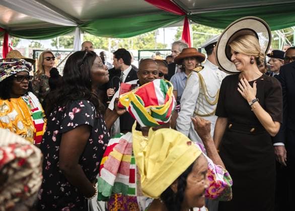 PARAMARIBO - King Willem-Alexander and Queen Maxima visited the community center of the Latour Community Work Foundation (Stibula) in the working-class Latour neighborhood during a three-day state visit to Suriname. ANP REMKO DE WAAL netherlands out - belgium out  Copyright: xx x543695625x originalFilename: 543695625.jpg