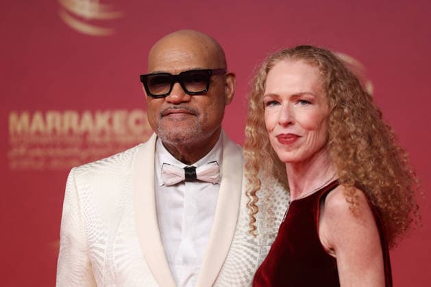 Laurence Fishburne and Bronwyn Dannenfelser attend the red carpet during day Five of the 22nd Marrakech International Film Festival Marrakech, Morocco 01 12 2025 451202 2025 12 02 MARRAKECH Morocco  Copyright: xRomualdxMeigneuxx xStarfacex STAR_451202_073