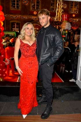 ABBkoeln: Marlisa Rudzio aka Mrs. Marlisa mit William Raab zu Gast auf Katys X Mas Wonderland Weihnachts Party in der Wolkenburg am 02.12.2025 in Koeln NRW Deutschland