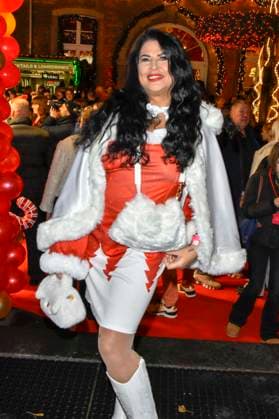 ABBkoeln: Iris Klein - Katzenberger Weihnachhtskleid zu Gast auf Katys X Mas Wonderland Weihnachts Party in der Wolkenburg am 02.12.2025 in Koeln NRW Deutschland