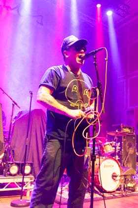 Warmduscher, performs live, at, O2 City Hall,Newcastle,UK on 2 December 2025 Clams Baker JNR ( Craig Higgins) of Warmduscher, performs live, at, O2 City Hall,Newcastle,UK on 2 December 2025, Credit:David Wala Avalon Tyne and Wear, Newcastle upon Tyne Copyright: xDavidxWalax xAvalonx 1056208462
