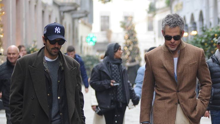 American actor Chris Pine, strolling through the streets of Milan s city center, then, together with a friend, enters the Ralph Lauren boutique for some shopping, and takes a taxi back to the hotel.  Copyright: xMimmoxCarrierox xipa-agency.netx xMIMMOxCARRIERO-x IPA_Agency_IPA68681949