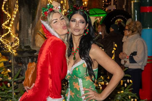 Katys X-mas Wonderland 2025 Micaela Schäfer und Tanja Brockmann bei Katys X-mas Wonderland Event von Kate Merlan in der Wolkenburg Koeln am 02.12.2025. Koeln Wolkenburg Nordrhein-Westfalen