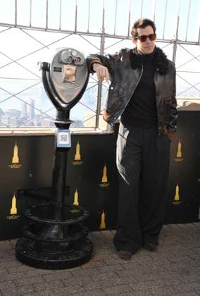 NEW YORK, NY - DECEMBER 3: Mark Ronson lights the Empire State Building with Spotify on December 3, 2025 in New York City. Copyright: xMediaPunchx