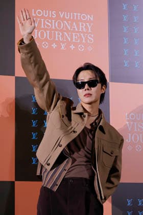 Louis Vuitton Visionary Journey event in Seoul BTS s J-Hope poses as he attends the Louis Vuitton Visionary Journey Seoul Opening event hosted by the French luxury fashion house Louis Vuitton in Seoul, South Korea, on December 3, 2025. Seoul South Korea  Copyright: xMatrixxImages JungxUi-Chelx