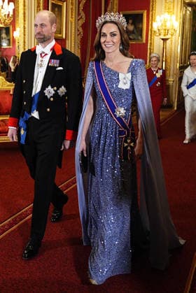 The State Visit by the President of Germany The State Banquet for Frank-Walter Steinmeier, the President of the Federal Republic of Germany, and Ms. Elke Büdenbender at Windsor Castle, on the first day of their State Visit in Windsor, Berkshire, UK, on the 3rd December 2025. Picture by Aaron Chown WPA-Pool Windsor Windsor Castle Berkshire United Kingdom  WHA-0806