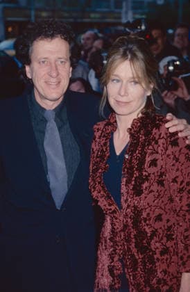 Geoffrey Rush and wife Jane Menelaus attend the premiere of Les Miserables at Sony Lincoln Square in New York City on April 20, 1998. Photo Copyright: xx