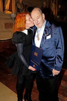 Ralph Siegel mit Ehefrau Laura Siegel bei der Auszeichnung mit dem Bayerischen Maximiliansorden durch den Ministerpräsidenten des Freistaates Bayern im Antiquarium der Münchner Residenz. München, 03.12.2025