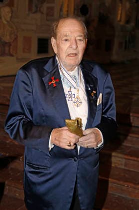 Ralph Siegel bei der Auszeichnung mit dem Bayerischen Maximiliansorden durch den Ministerpräsidenten des Freistaates Bayern im Antiquarium der Münchner Residenz. München, 03.12.2025