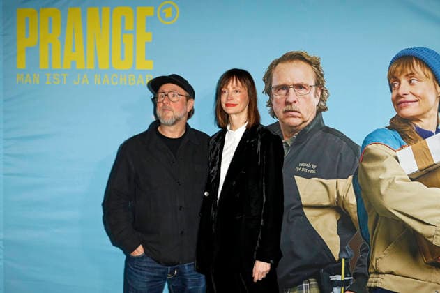 Bjarne Mädel und Katharina Marie Schubert bei der Preview der NDR Komödie Prange - Man ist ja Nachbar im UCI Mundsburg, Hamburg, 03.12.2025