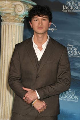 LOS ANGELES, CA - DECEMBER 3: Charlie Bushnelll at the season 2 world premiere of Disney+ s Percy Jackson and the Olympians at Academy Museum of Motion Pictures on December 03, 2025 in Los Angeles, California. Copyright: xJeffreyxMayerx xMediaPunchx