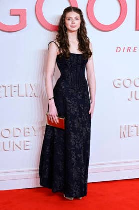 Nancy Hannan bei der Weltpremiere des Kinofilms Goodbye June im Curzon Mayfair. London, 03.12.2025