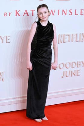 Flora Jacoby Richardson bei der Weltpremiere des Kinofilms Goodbye June im Curzon Mayfair. London, 03.12.2025