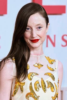 Andrea Riseborough bei der Weltpremiere des Kinofilms Goodbye June im Curzon Mayfair. London, 03.12.2025