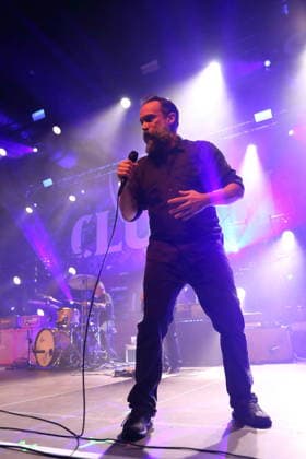 Neil Fallon von der Band Clutch bei einem Konzert im Huxleys Neue Welt in Berlin, 3. Dezember 2025. Clutch Konzert Berlin