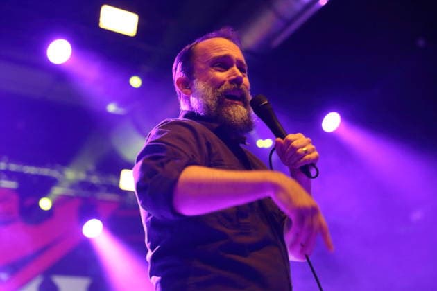 Neil Fallon von der Band Clutch bei einem Konzert im Huxleys Neue Welt in Berlin, 3. Dezember 2025. Clutch Konzert Berlin