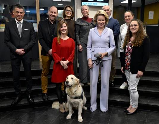 Queen Mathilde visits the Emergency Victim Assistance (EVA) BRUSSELS, BELGIUM - DECEMBER 04 : Queen Mathilde visits the Emergency Victim Assistance (EVA) unit of the Brussels Capital Ixelles police zone. EVA, created five years ago, is a specialised police service that supports victims of sexual and or domestic violence (Presentation of the EVA unit, visit to the video-recorded interview room and explanations by two members of the unit, tour of the victim interview room, presentation and testimony from a victim and meeting with the judicial assistance dog) on December 4, 2025 in Brussels, Belgium, 04 12 2025 Brussels Belgium  Copyright: xDidierxLebrunx