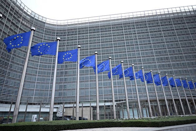 Berlaymont building in Brussels??????? BRUSSELS, BELGIUM - DECEMBER 04: A view of the Berlaymont building and European Union flags in Brussels, Belgium on December 04, 2025. Dursun Aydemir Anadolu Brussels Belgium. Editorial use only. Please get in touch for any other usage.  Copyright: x2025xAnadoluxDursunxAydemirx
