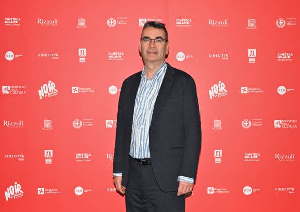 Milan, Italy Mick Herron receives the Raymond Chandler Award at the Noir in Festival with a masterclass at IULM. In the photo: Mick Herron  Copyright: xNickxZonnax xipa-agency.netx xNickxZonnax IPA_Agency_IPA68737822
