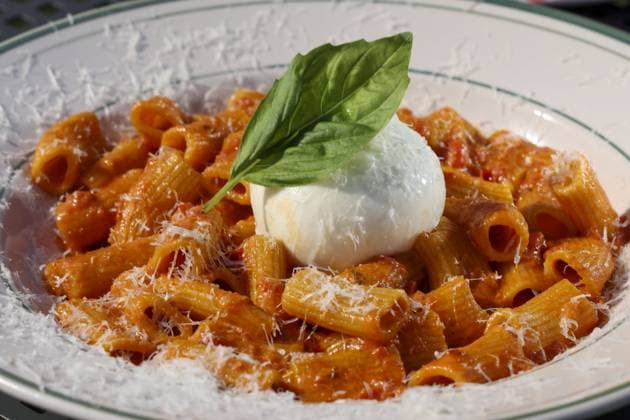 December 4, 2025, Tampa, Florida, USA: Available at GiancarloÃ¢â‚¬â ¢s Cafe & Spirits on Thursday, Dec 4, 2025, at 1532 W North B St, in Tampa is Spicy Rigatoni, served with spicy vodka sauce, Italian burrata topped with a dollop of whipped ricotta. Tampa USA - ZUMAs70_ 20251204_zan_s70_024 Copyright: xDouglasxR.xCliffordx