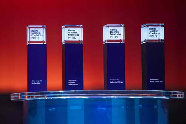 Der Hanns Joachim Friedrichs-Preis, Feature, Symbolfoto, Randmotiv, Hanns-Joachim-Friedrichs-Preis 2025, Verleihung am 04.12.2025, in Koeln.