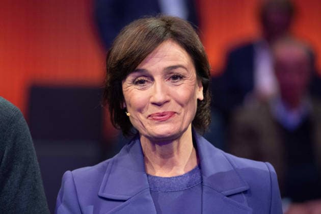 Sandra MAISCHBERGER, Moderatorin, Portraet, Porträt, Portrait, Angeschnittenes Einzelbild, Einzelmotiv, Hanns-Joachim-Friedrichs-Preis 2025, Verleihung am 04.12.2025, in Koeln.