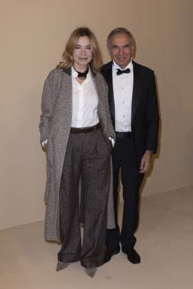 Brunello, Il Visionario Garbato Premiere - Rome ROME, ITALY - DECEMBER 04: Stefania Rocca, Carlo Capasa attend the premiere of Brunello , Il Visionario Garbato at Cinecitta Studios on December 04, 2025 in Rome, Italy. Prima Barol Anadolu Rome Italy. Editorial use only. Please get in touch for any other usage.  Copyright: x2025xAnadoluxPrimaxBarolx