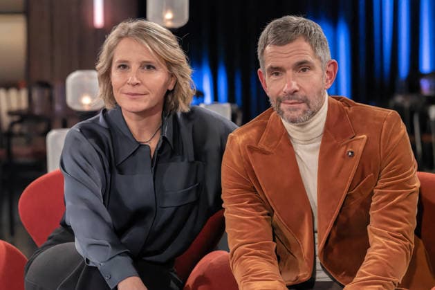 Kölner Treff am 05. Dezember 2025. Im Bild Susan Link und Micky Beisenherz nach der Aufzeichnung. Sie befragten mal wieder ihre Gäste auf ihre eigene Art mit spannenden Ergebnissen. Köln Nordrhein-Westfalen Deutschland