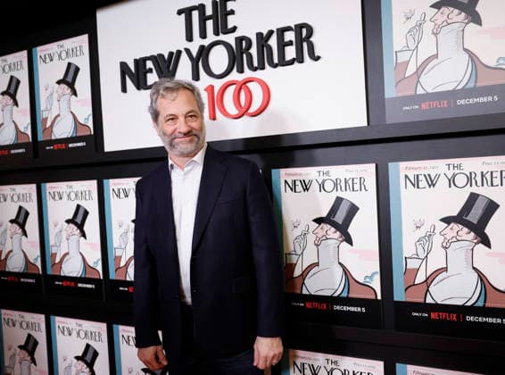 Judd Apatow arrives on the red carpet at Netflix s The New Yorker At 100 New York Screening at The Paris Theatre in New York City on Thursday, December 4, 2025.  NYP20251204157 JOHNxANGELILLO