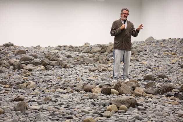 OLAFUR ELIASSON MEDIA PREVIEW, A preview of an exhibition by Icelandic-Danish artist Olafur Eliasson at the Gallery of Modern Art (GOMA), in Brisbane, Friday, December 5, 2025. ( NO ARCHIVING BRISBANE QUEENSLAND AUSTRALIA  Copyright: xJASONxO BRIENx 20251205175927218502