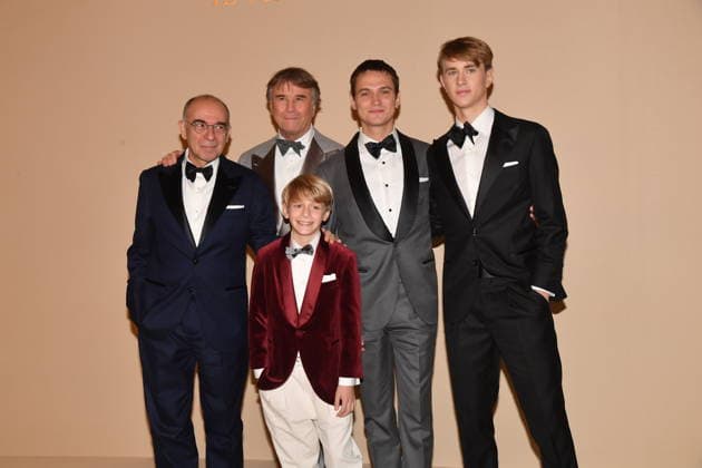 Rome, Cinecitta Studios Premiere of the Film Brunello The Gentle Visionary , In the photo: Giuseppe Tornatore Brunello Cucinelli Saul Nanni  Copyright: xVincenzoxLandix xipa-agency.netx xVincenzoxLandix IPA_Agency_IPA68756582