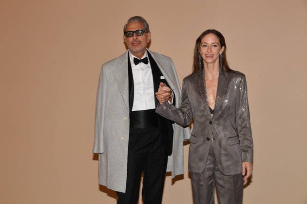 Rome, Cinecitta Studios Premiere of the Film Brunello Il Visionario Garbato , In the photo: Jeff Goldblum Emilie Livingston  Copyright: xVincenzoxLandix xipa-agency.netx xVincenzoxLandix IPA_Agency_IPA68756870