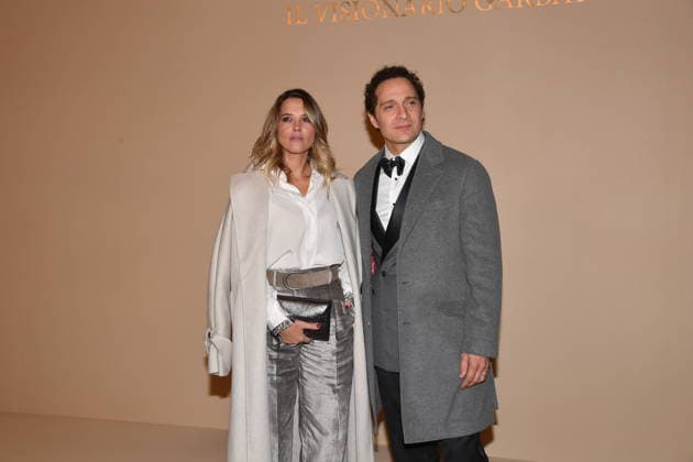 Rome, Cinecitta Studios Premiere of the Film Brunello Il Visionario Garbato , In the photo: Claudio Santamaria Francesca Barra  Copyright: xVincenzoxLandix xipa-agency.netx xVincenzoxLandix IPA_Agency_IPA68756899