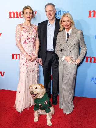 Los Angeles Special Screening Of Amazon Prime Video s Merv CULVER CITY, LOS ANGELES, CALIFORNIA, USA - DECEMBER 04: British playwright, theatre director and screenwriter Jessica Swale, Matthew Baer, Irish actress, producer, and author Roma Downey and Gus the Dog arrive at the Los Angeles Special Screening Of Amazon Prime Video s Merv held at The Culver Theater on December 4, 2025 in Culver City, Los Angeles, California, United States., Credit:Xavier Collin Avalon United States, California, Culver City, The Culver Theater  Copyright: xXavierxCollinx xAvalonx 1056628593