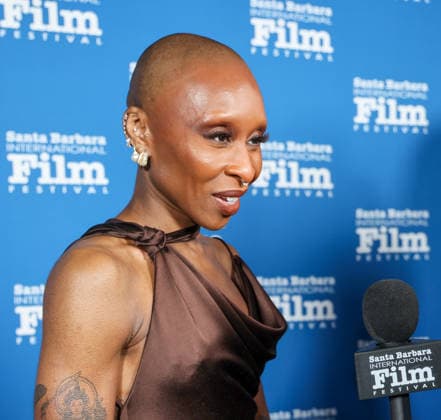 December 4, 2025, Santa Barbara, Ca, USA: Cynthia Erivo on the Red Carpet at the ritzy, oceanfront Ritz Carton Bacara resort for the Santa Barbara International Film Festival (SBIFF) fundraiser where she will be receiving the prestigious Kirk Douglas Award. Santa Barbara USA - ZUMAk144 20251204_znp_k144_102 Copyright: xAmyxKatzx