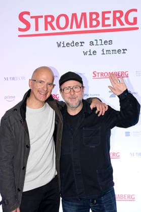 Christoph Maria Herbst und Bjarne Mädel bei der Fanpremiere des Kinofilms Stromberg - Wieder alles wie immer im Cinedom. Köln, 04.12.2025