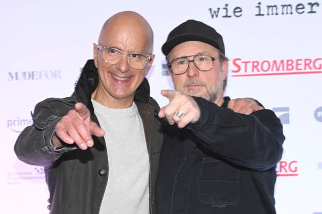 Christoph Maria Herbst und Bjarne Mädel bei der Fanpremiere des Kinofilms Stromberg - Wieder alles wie immer im Cinedom. Köln, 04.12.2025