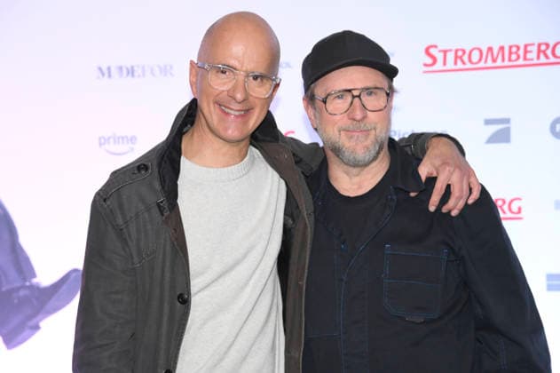 Christoph Maria Herbst und Bjarne Mädel bei der Fanpremiere des Kinofilms Stromberg - Wieder alles wie immer im Cinedom. Köln, 04.12.2025