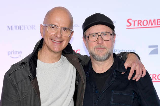 Christoph Maria Herbst und Bjarne Mädel bei der Fanpremiere des Kinofilms Stromberg - Wieder alles wie immer im Cinedom. Köln, 04.12.2025