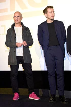 Christoph Maria Herbst und Laszlo Branko Breiding bei der Fanpremiere des Kinofilms Stromberg - Wieder alles wie immer im Cinedom. Köln, 04.12.2025