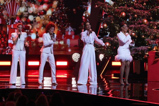 Die große Weihnachtsshow 2025 No Angels. Die große Weihnachtsshow präsentiert von Giovanni Zarrella. ZDF-Live Sendung vom 04.12.2025 in der Baden-Arena Offenburg. Offenburg, Baden-Württemberg, Deutschland.