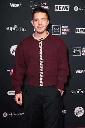 Nico Santos bei der 26. Verleihung der 1Live Krone 2025 im Lokschuppen. Bielefeld, 04.12.2025