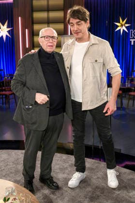 Reiner Calmund, Matze Knop bei der Aufzeichnung der WDR-Talkshow Kölner Treff im WDR Studio BS 3. Köln, 04.12.2025
