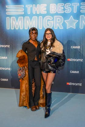 RECORD DATE NOT STATED The Best Immigrant - Premiere Vilvoorde , 04 12 2025 : Premiere of the brand new Streamz Original series The Best Immigrant . Pix : Miss Angel , Zoe . Credit : Peter De Smedt CC . Vilvoorde Belgium  Copyright: xContentxCurationx PeterxDexSmedtx xCCx