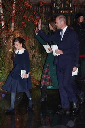 . 05 12 2025. London, United Kingdom. Prince William , Kate Middleton , Prince George , Princess Charlotte and Prince Louis leaving the Together at Christmas carol service at Westminster Abbey in London.  xStephenxLockx xi-Imagesx IIM-26438-0025