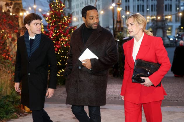 Members Of The Royal Family Attend The Together At Christmas Carol Service LONDON, ENGLAND - DECEMBER 05: Joe Locke, Chiwetel Ejiofor and Kate Winslet attend the Together At Christmas Carol Service at Westminster Abbey on December 05, 2025 in London, England. Led by The Princess and supported by The Royal Foundation, the annual event offered a chance to pause and reflect on the values of love, compassion, and the connections we share. The service also highlighted remarkable individuals from across the UK who have demonstrated extraordinary kindness, empathy, and support within their communities., Credit:Chris Jackson Avalon United Kingdom, England, London, Westminster Abbey Copyright: xChrisxJacksonx xAvalonx 1056771742